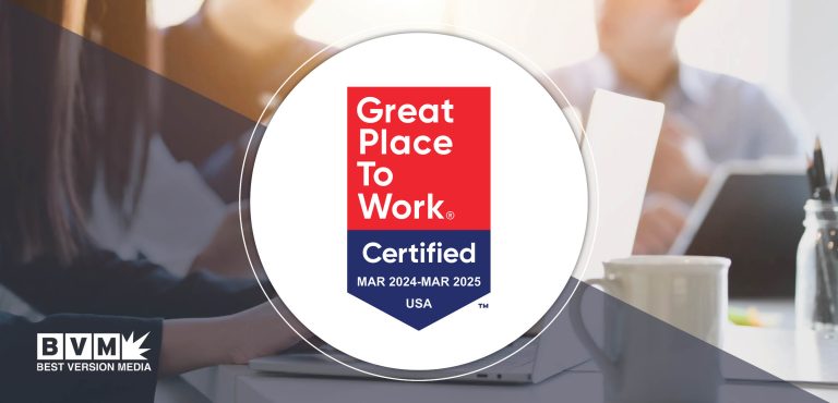 Best Version Media is Great Place to Work Certified™ in 2024