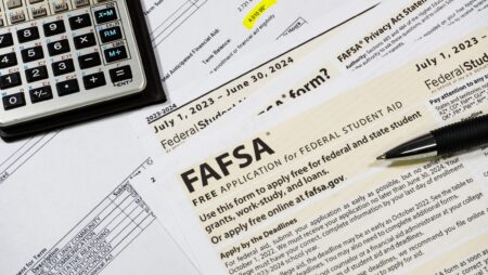 College financial aid application