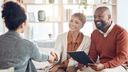 Couple with advisor estate planning