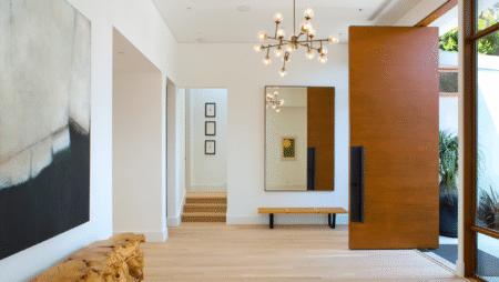 Integrated Door & Window Systems Pivot Door in Modern Homes