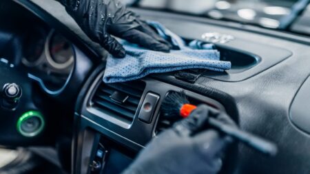 Interior car detailing