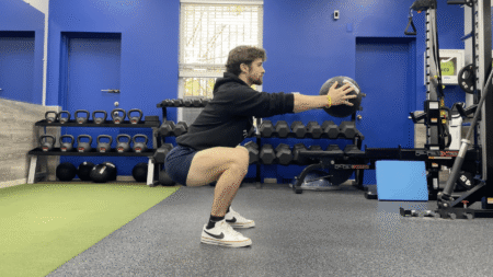 Here We Go Fitness training with ball