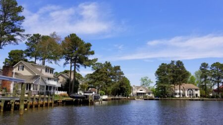 Waterfront homes Rehoboth Beach Delaware