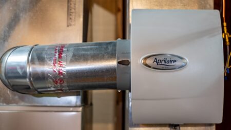 Whole home humidifier HVAC