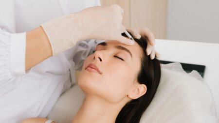 Woman receiving botox injection aesthetic trends