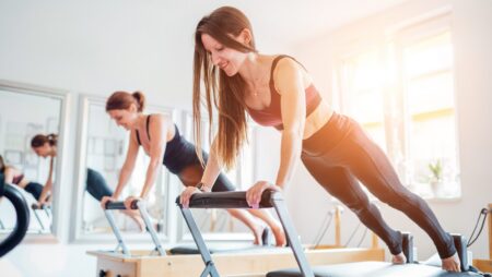Women doing pilates