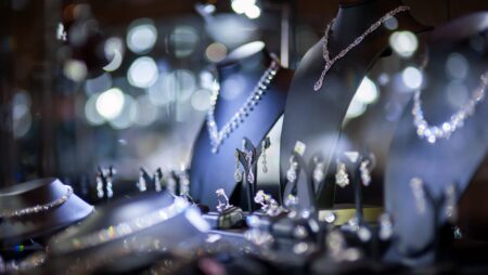 fine jewelry window display