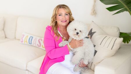 Diana Hoppe with dog