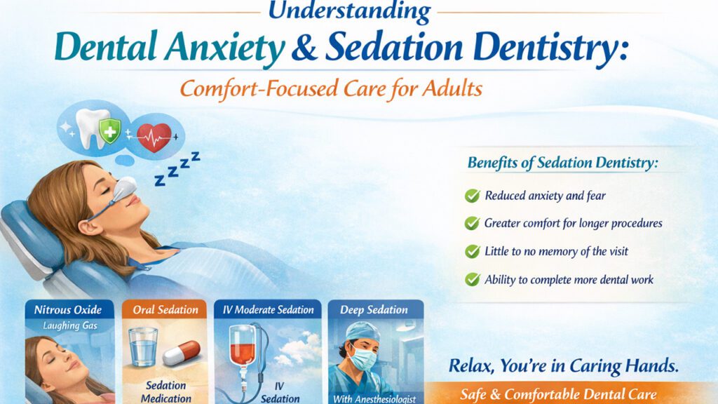 Understanding Dental Anxiety and Sedation Dentistry: Comfort-Focused Care for Adults