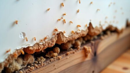 Interior termite damage