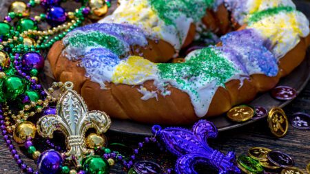 King cake Mardi Gras