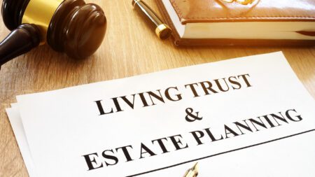 Living trust and estate planning legal document