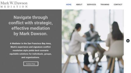 Mark W. Dawson Mediation Website Creation by Splashpaint Creative