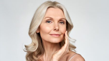 Middle aged woman cosmetology