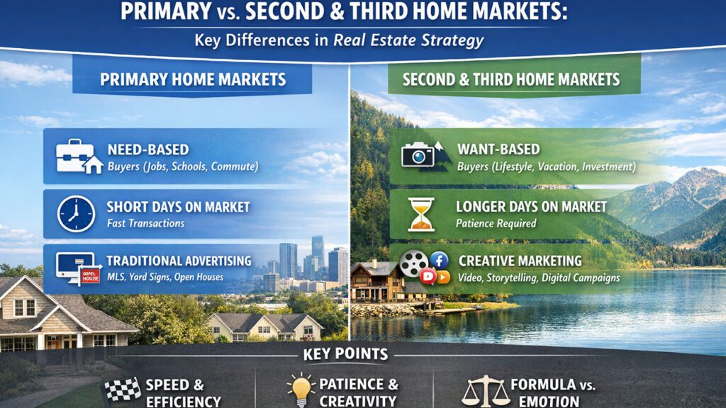 Why Marketing Strategy Matters: Understanding Primary vs. Second and Third Home Markets