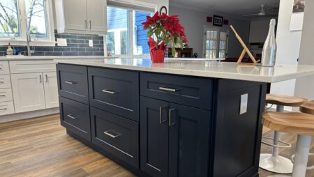 The Designery Quakertown island kitchen table