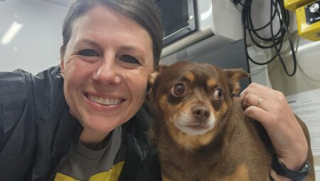 Liberty Mobile Veterinary Service staff dog