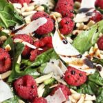 Raspberry White Chocolate Baby Greens Salad 