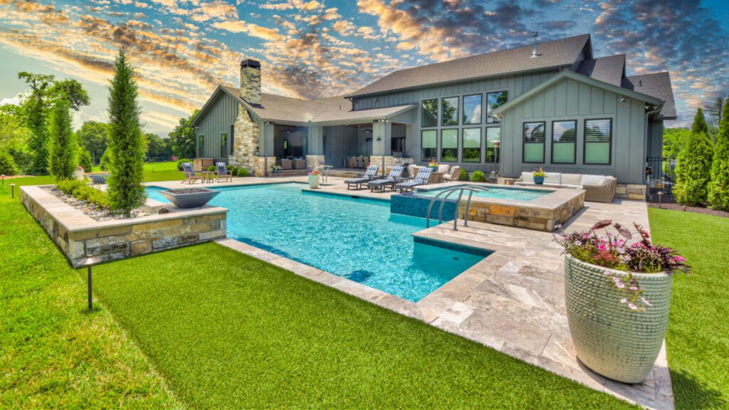 A Custom Gunite Beauty by Kevin Sparks Signature Pools