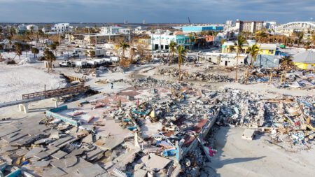 hurricane damage fort myers beach