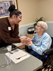 Assisted living meal-Spring Village at Hammonton-Medford Living