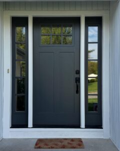 Black entry door-Friant's-Moorestown Living