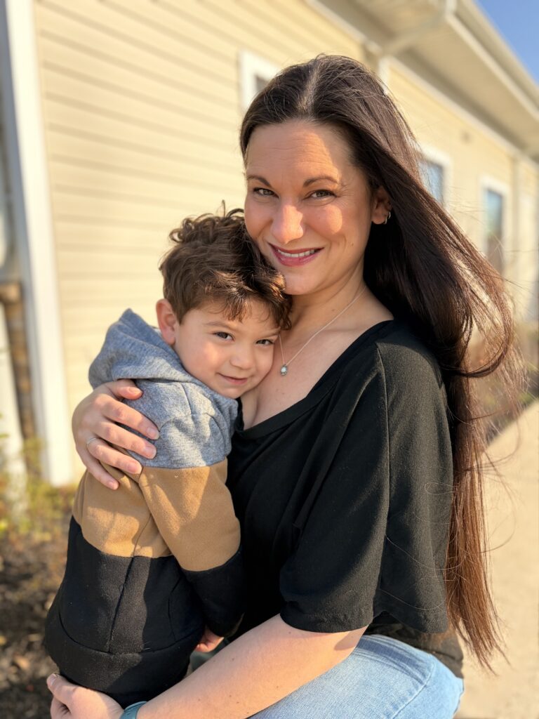 Christian Colosimo with his mom, Christi.