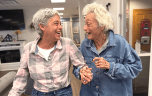Elderly friends