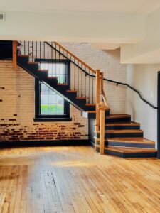 Hardwood stairs