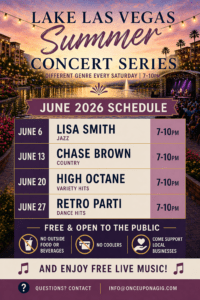 June Summer Concert SeriesEverlane (RE) LLV Marketing & Promotions-Lake Las Vegas Living