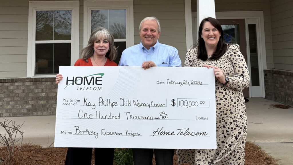 Home Telecom Makes $200,000 Donation to Kay Phillips Child Advocacy Center’s Berkeley Location Expansion