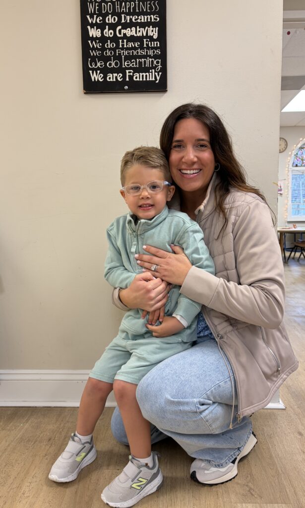 Kevin James Blair with his mom, Paige