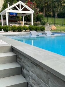 Poolside patio