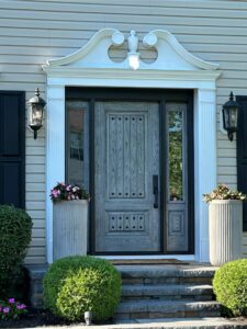 Wood finish front door-Friant's-Moorestown Living