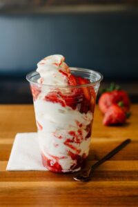 Maria's Bakery & Restaurant strawberry sundae