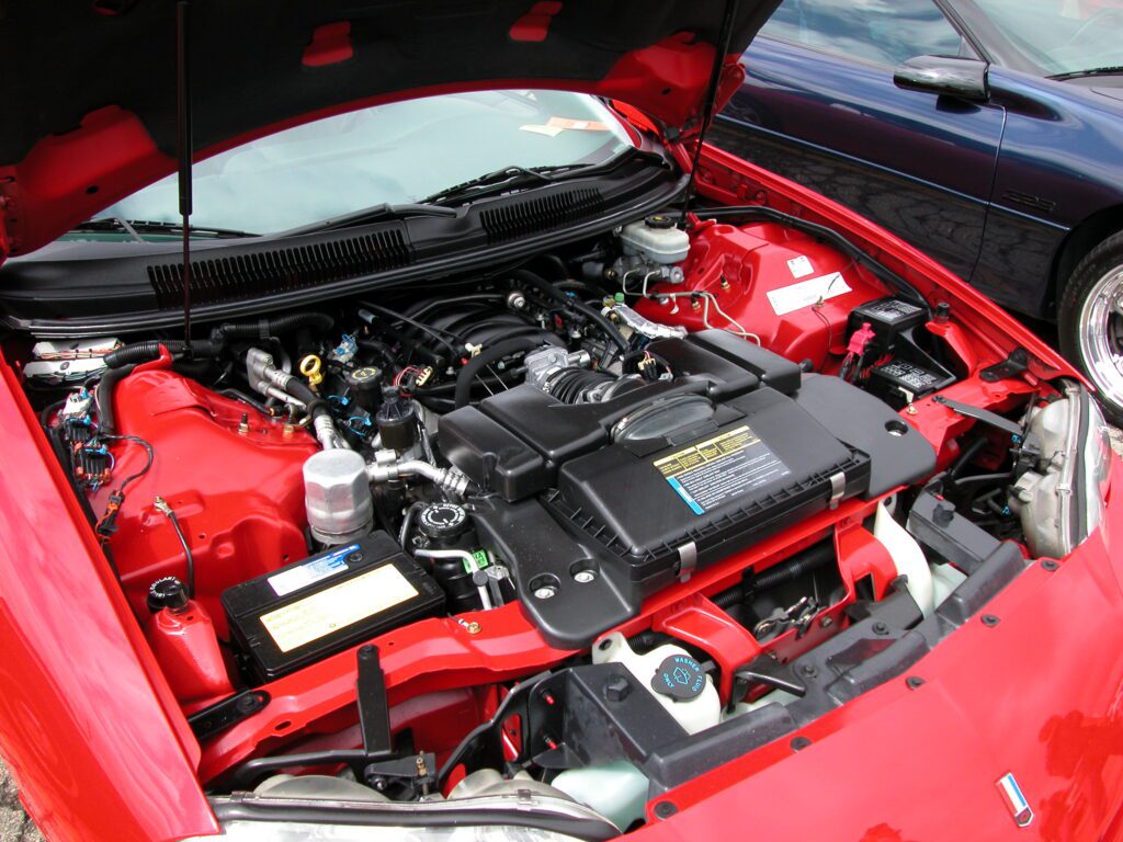 1998ChevroletCamaroZ28-engine-One Eyed Crow Speed and Kustom
