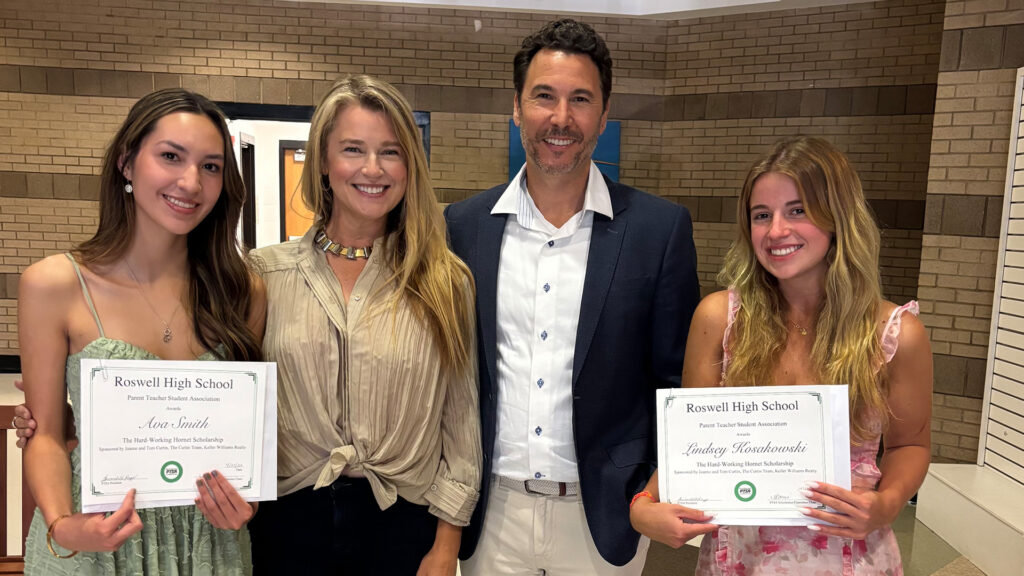 The Curtin Team Honors Two Exceptional Seniors With the Hard-Working Hornet Scholarship