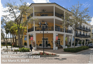 Ave Maria voters residing in precinct 595-Collier County Supervisor of Elections
