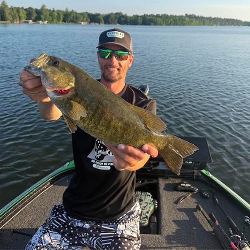 Caught bass Waypoint Angler Supply