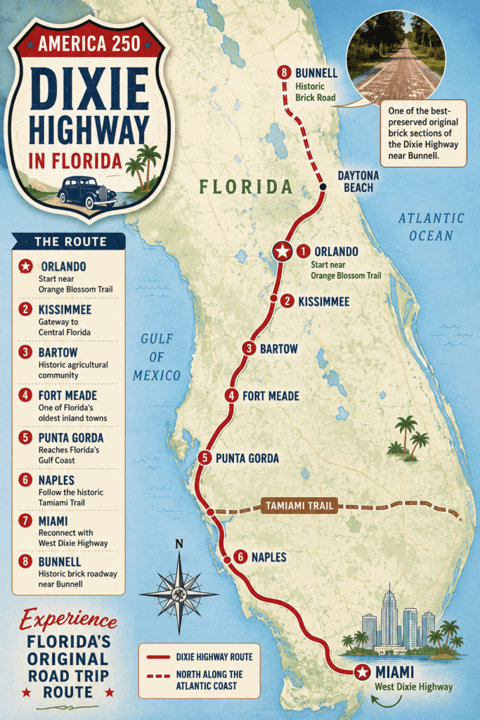 Florida Dixie Highway Map Cruise Planners