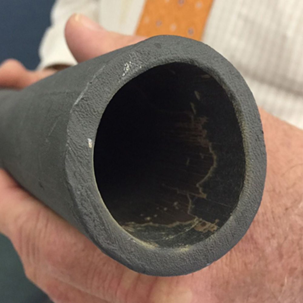 Inside of lead pipe American Vintage Home Heating, Cooling & Plumbing