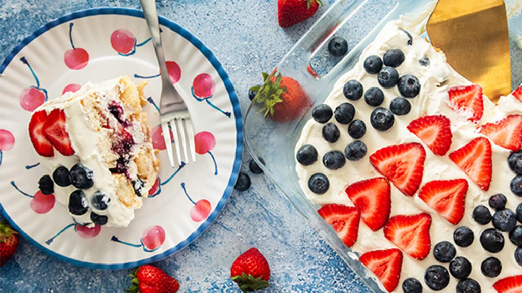 Red, White and Blue Tiramisu