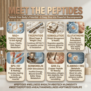 Riavviamo meet the peptides graphic