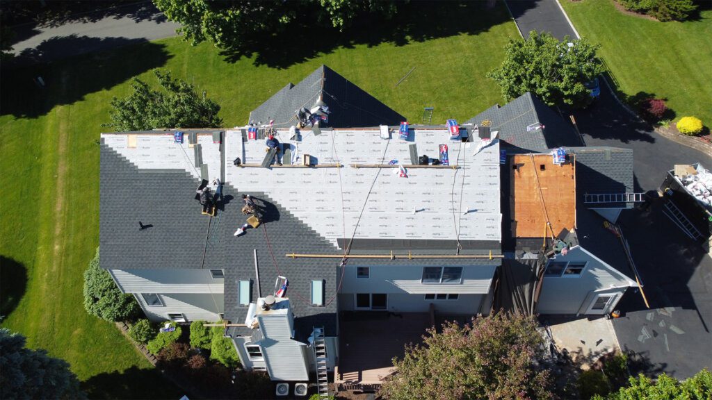 Roof underlayment Blue Nail Exteriors