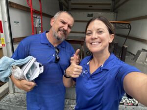 Soter Senior Living & Family Advocates team members in truck trailer