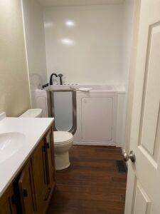 Tub with drink tray-Read Remodeling LLC dba Five Star Bath Solutions