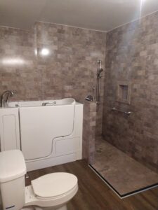 Walk in tub and shower-Read Remodeling LLC dba Five Star Bath Solutions