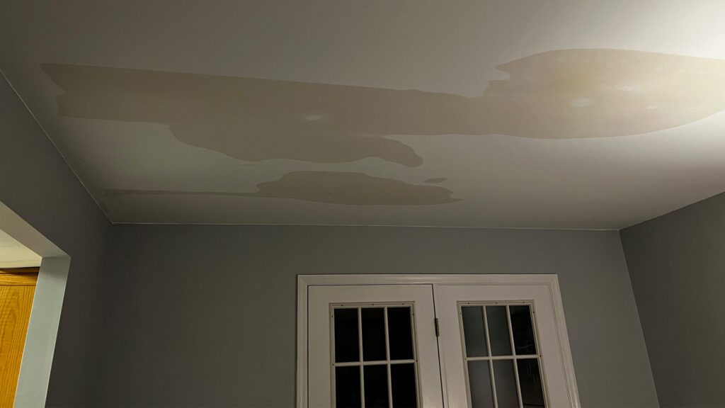 Water damage on ceiling SERVPRO of North Orange County