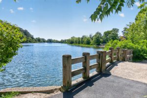 Compass Real Estate (Mason) lake fence bridge
