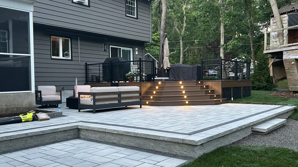 Backyard outdoor living space Landvisions